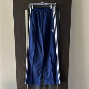 Adidas Dark Blue Joggers with White Stripes